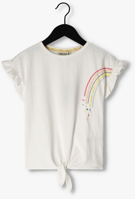 Witte LIKE FLO T-shirt KNOTTED TEE RAINBOW - large