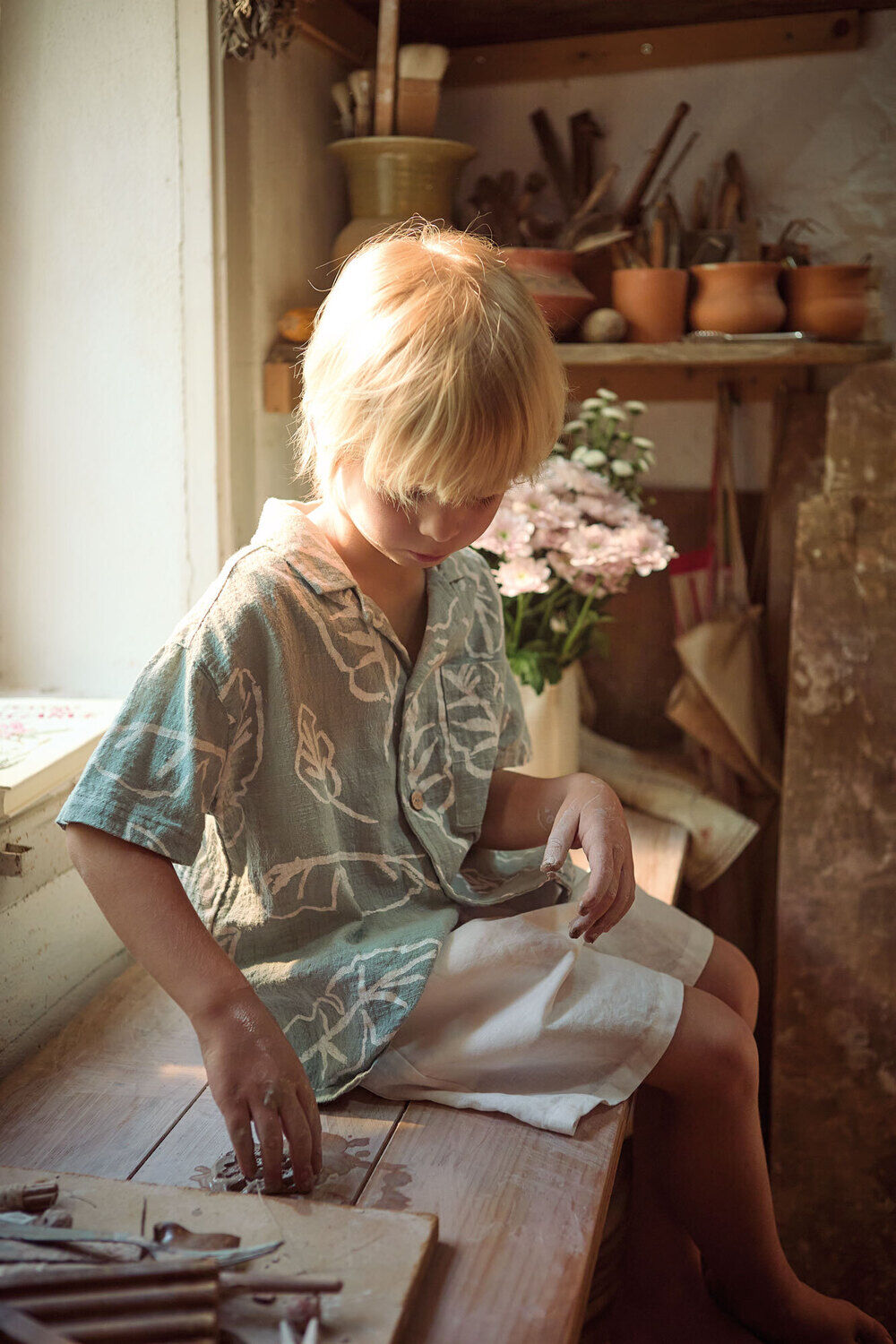 PLAY UP Baby Blouses & Overhemden Printed Woven Shirt 1 Groen