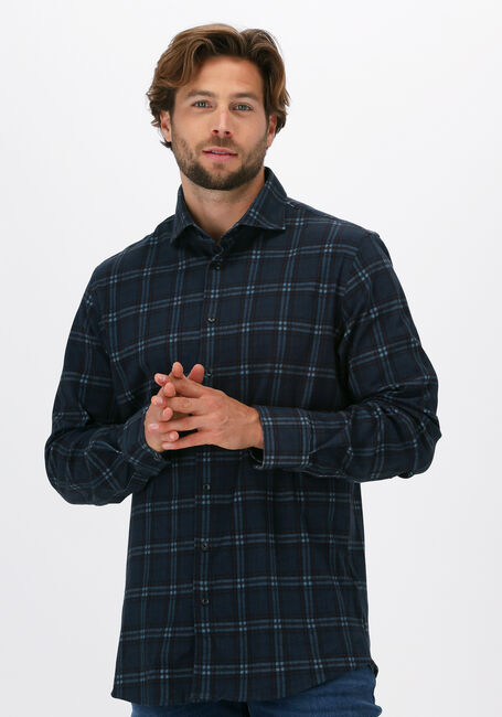 Zwarte VANGUARD Casual overhemd LONG SLEEVE SHIRT CHECK PRINTE - large
