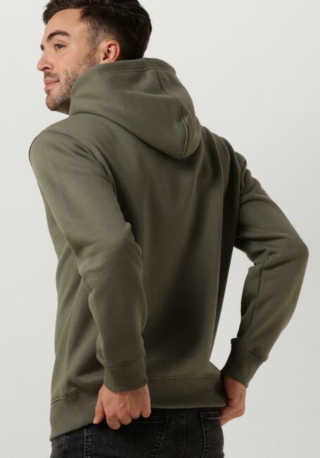 Olijf CALVIN KLEIN Sweater MONOLOGO HOODIE - large