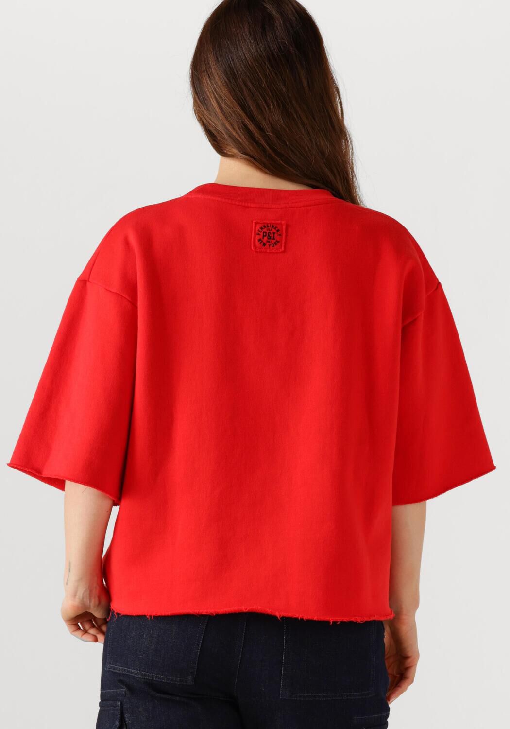 PENN & INK Dames Tops & T-shirts Sweater W25f1702 Rood