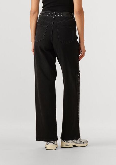 Donkergrijze Y.A.S. Wide jeans YASNOELLE HMW STUDDED JEANS - large