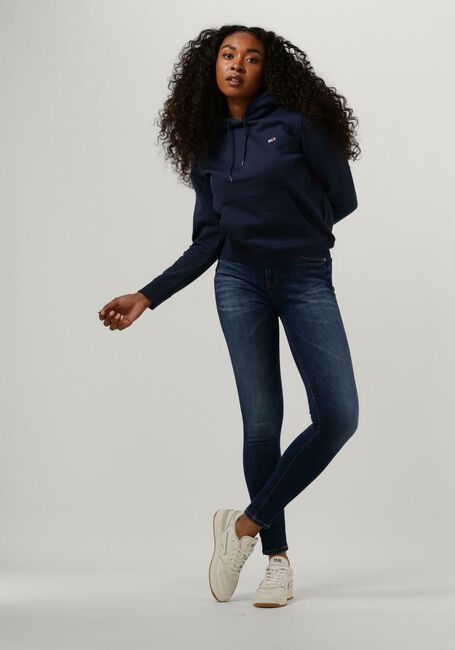 Blauwe TOMMY JEANS Trui TJW REGULAR FLEECE HOODIE - large