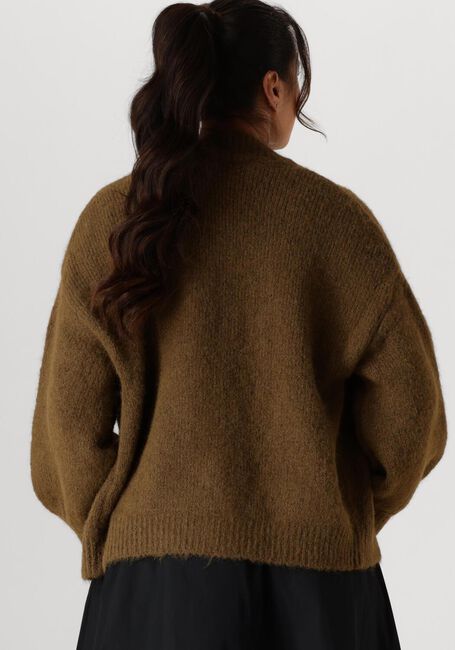 Groene SUMMUM Vest PUFF SLEEVE CARDIGAN COZY MELANGE KNIT - large