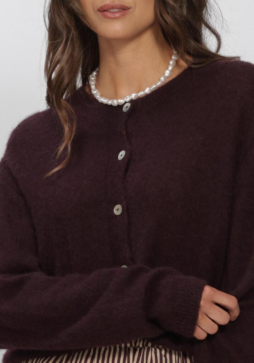 Bordeaux BY-BAR Vest CLEO CARDIGAN - large