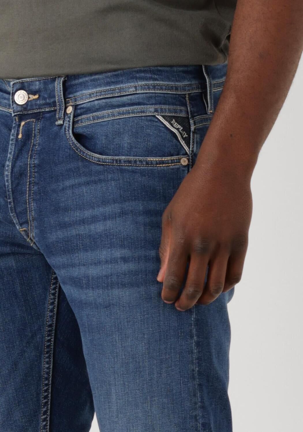 REPLAY Heren Jeans Grover Pants Blauw