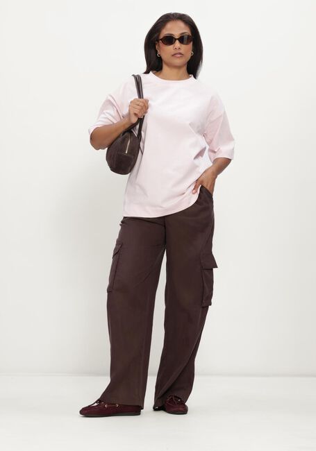 Bruine Y.A.S. Broeken YASBAMBOO HMW PANT WO. ELASTIC - large