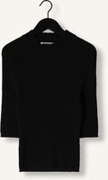 Zwarte VANILIA Trui TOP RIB STITCH Zwarte VANILIA Trui TOP RIB STITCH - medium