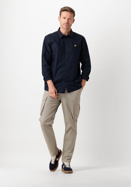 Donkerblauwe LYLE & SCOTT Casual overhemd LONG SLEEVE POPLIN - large