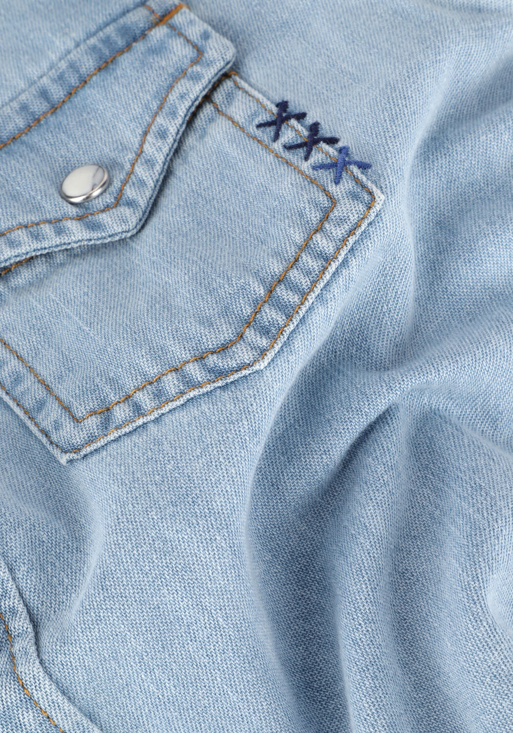 Lichtblauwe SCOTCH & SODA Casual overhemd 167412-22-FWBM-D20 - large