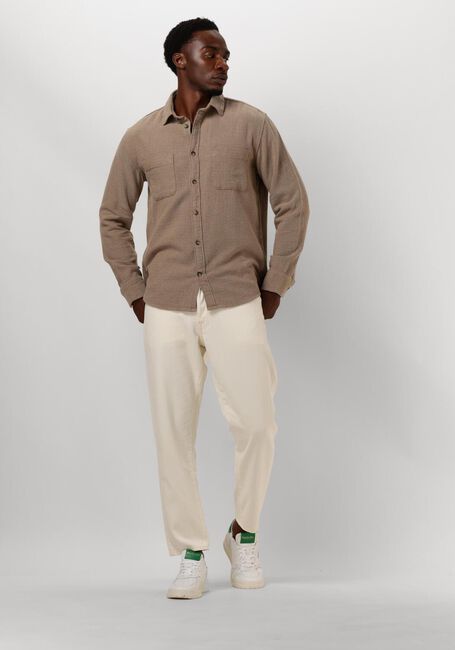 Zand SELECTED HOMME Overhemden SLHREGOWEN-GRINDLE CHECK SHIRT LS - large