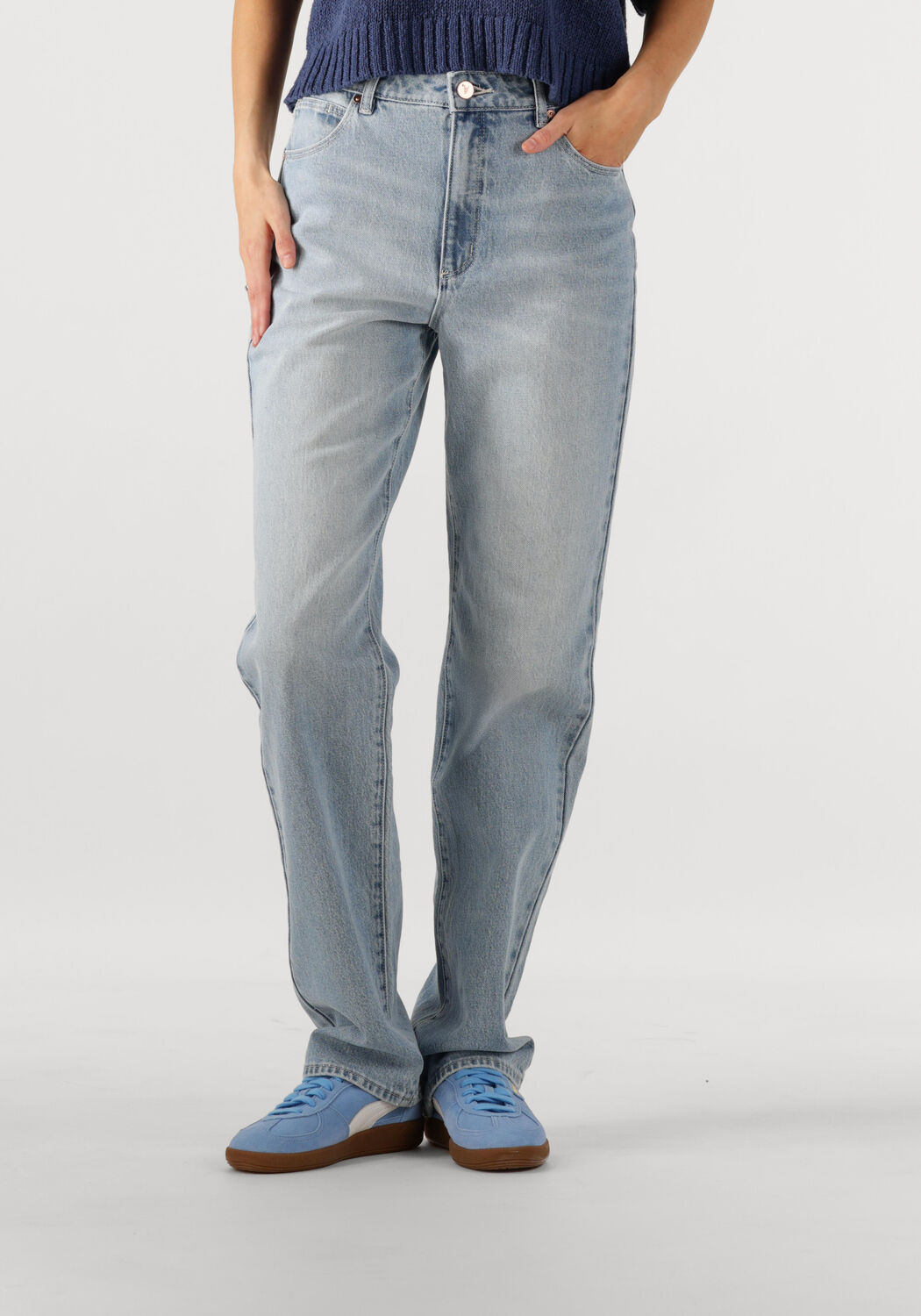 ABRAND JEANS Dames Jeans High Straight Tall Gia Lichtblauw