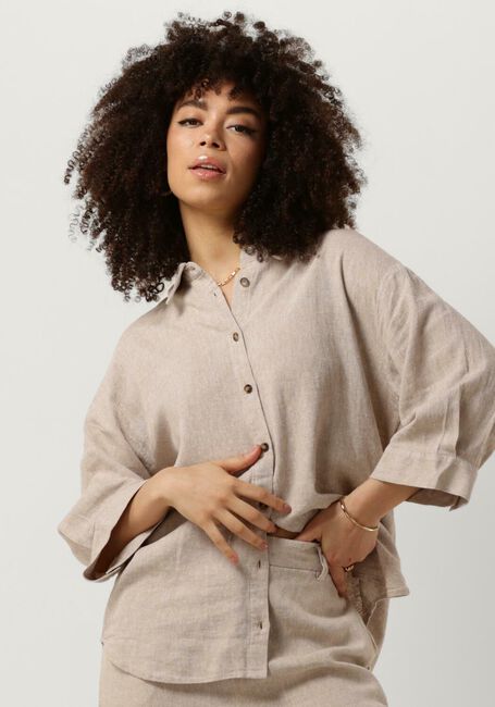 Zand MSCH COPENHAGEN Blouses MSCHJOVENE GINIA 3/4 SHIRT - large