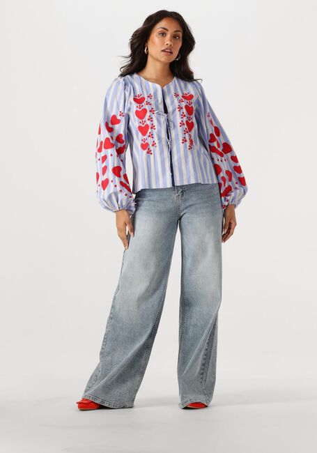 Blauwe SISSEL EDELBO Blouses ELISABETH TOP - large