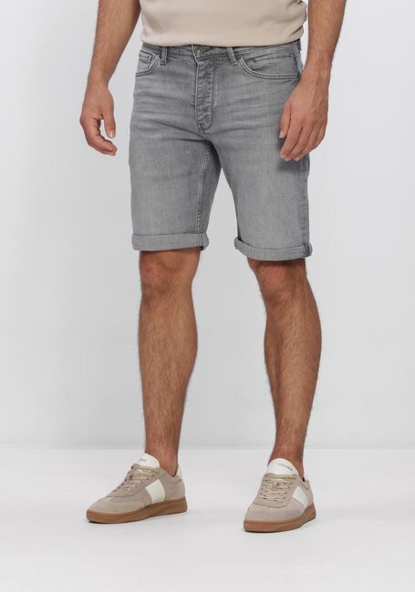 Grijze PURE PATH Shorts THE MILES SLIM FIT SHORT - large