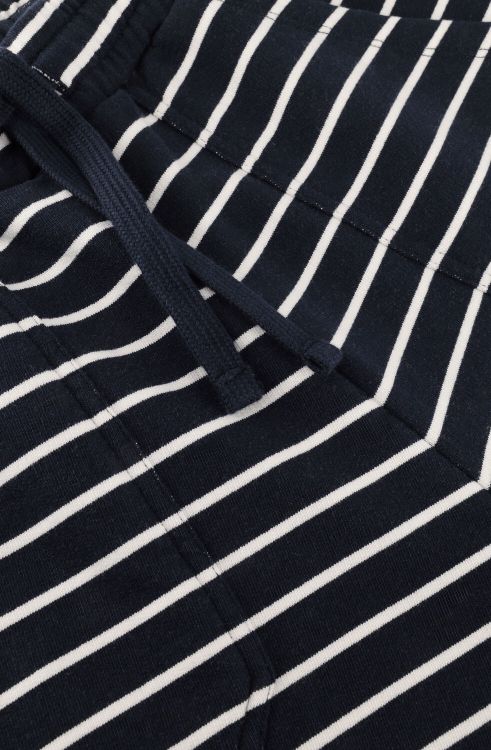 Donkerblauwe DEBLON SPORTS Shorts DANI STRIPED SHORTS - large