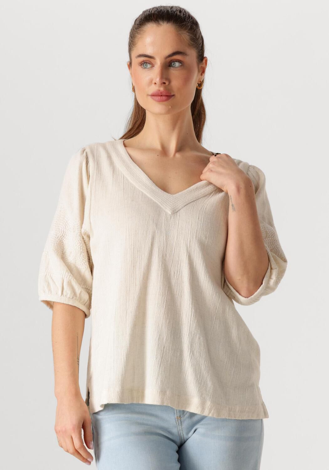 CIRCLE OF TRUST Dames Blouses Evalina Blouse Ecru