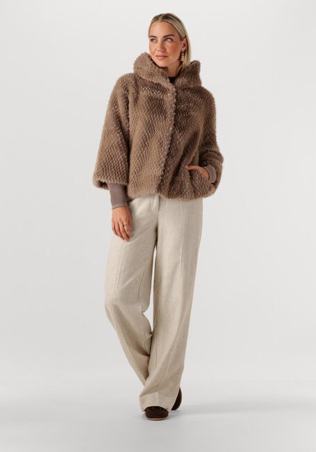 Bruine SIMPLE Faux fur jas WV-ITA-FFUR-25-3 - large