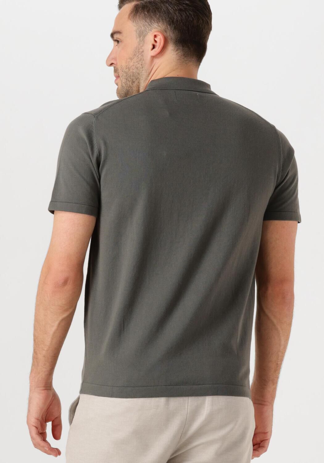 DSTREZZED Heren Polo's & T-shirts Dorian Zip Polo Donkergroen