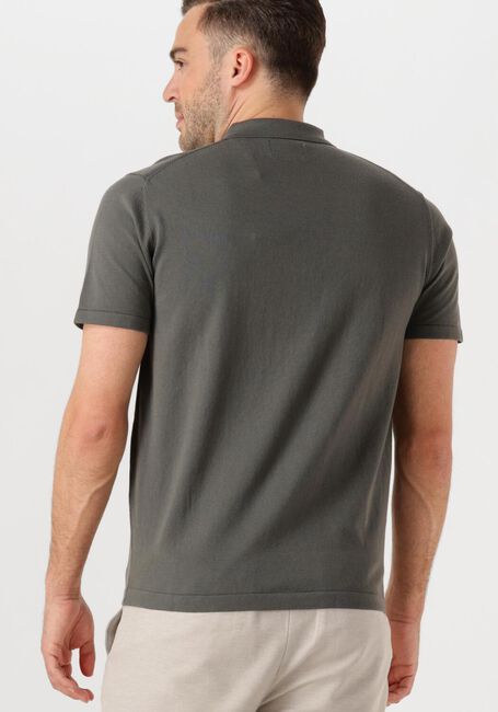Donkergroene DSTREZZED Polo DORIAN ZIP POLO - large