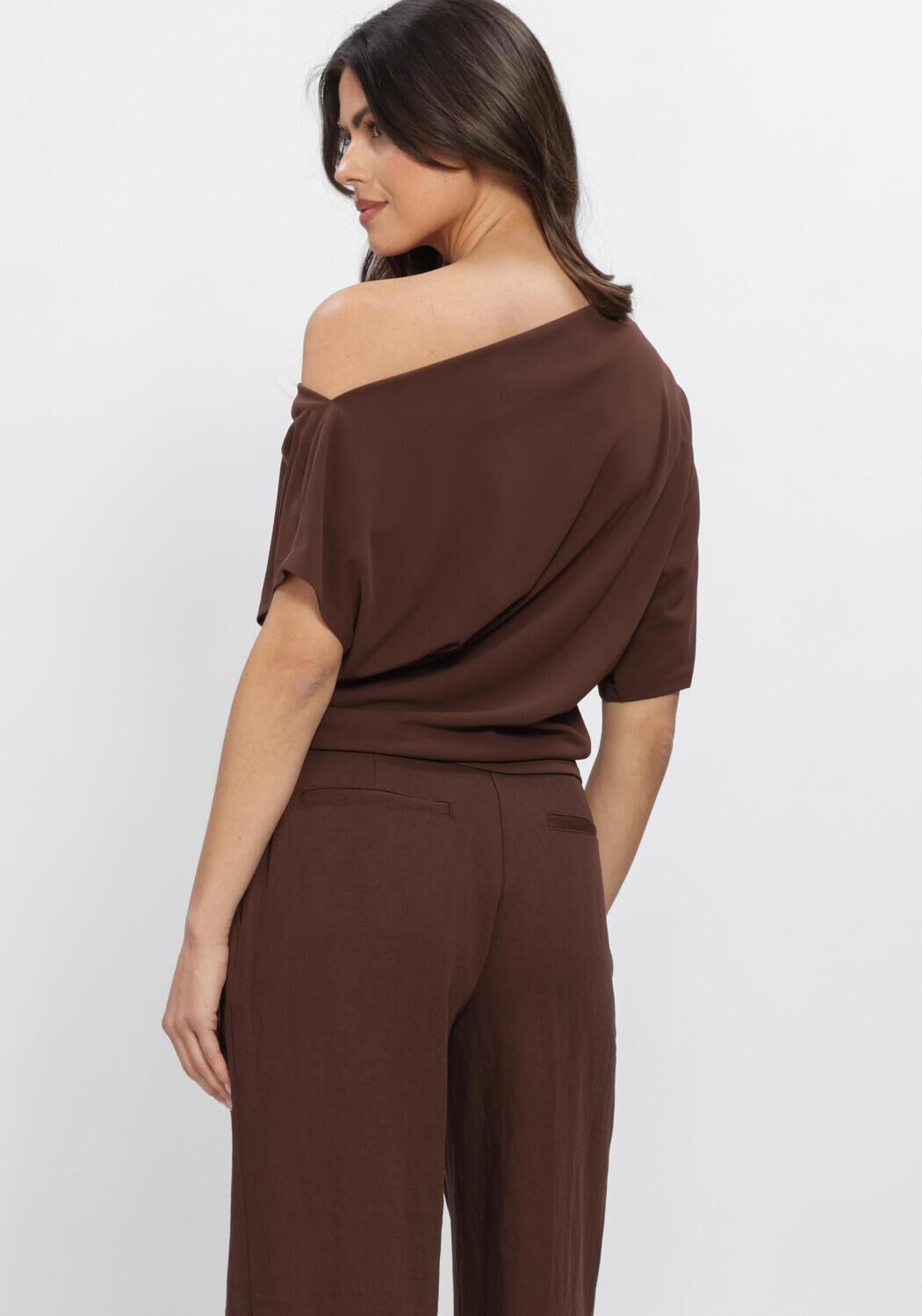 Bruine DANTE6 Top GOU EMBELLISHED DRAPEY TOP - large