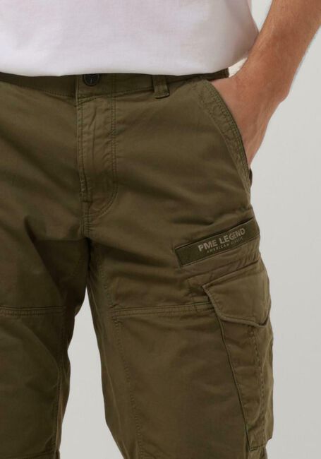 Donkergroene PME LEGEND Korte broek NORDROP CARGO SHORTS STRETCH TWILL - large