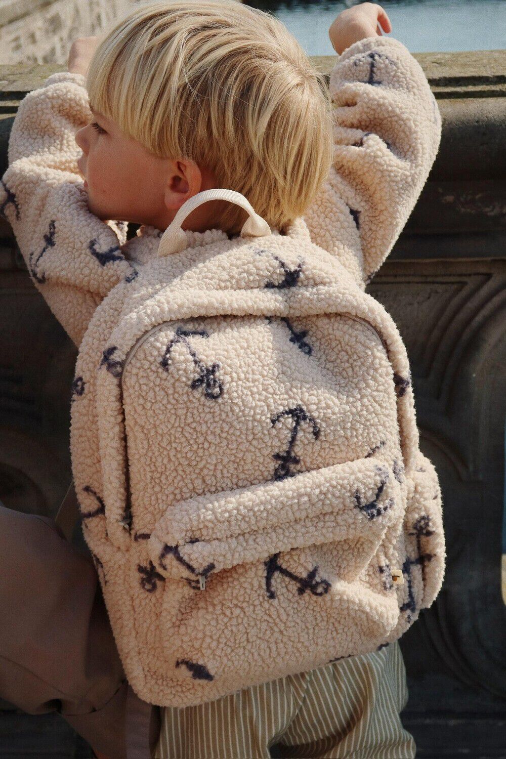 Ecru KONGES SLOJD Rugtas JODY TEDDY BACKPACK - large