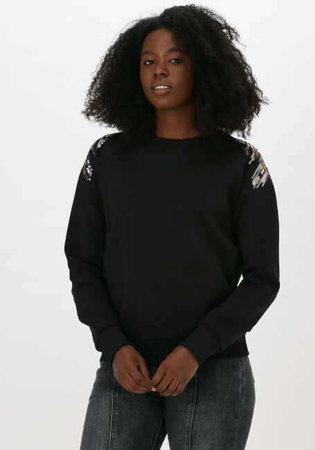 Zwarte SUMMUM Sweater SWEATER EMBELLISHED SWEAT - large