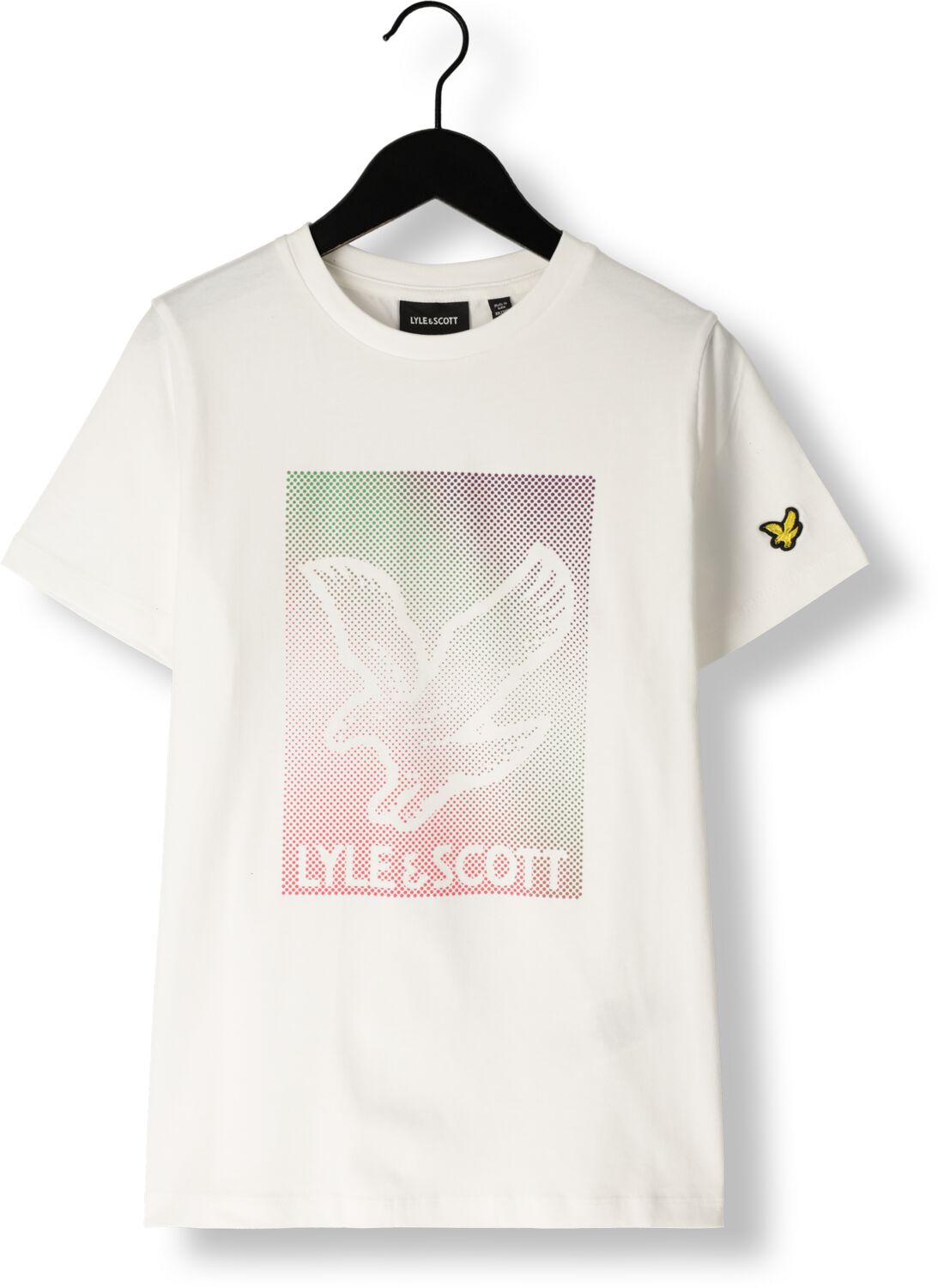 LYLE & SCOTT Jongens Polo's & T-shirts Dotted Eagle Graphic T-shirt Wit