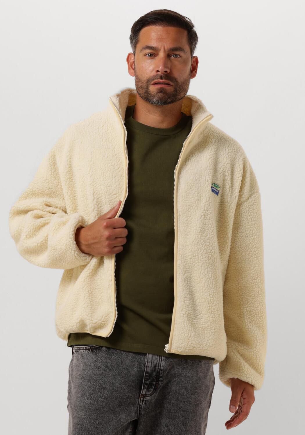 AMERICAN VINTAGE Heren Truien & Vesten Hoktown Zip Ecru