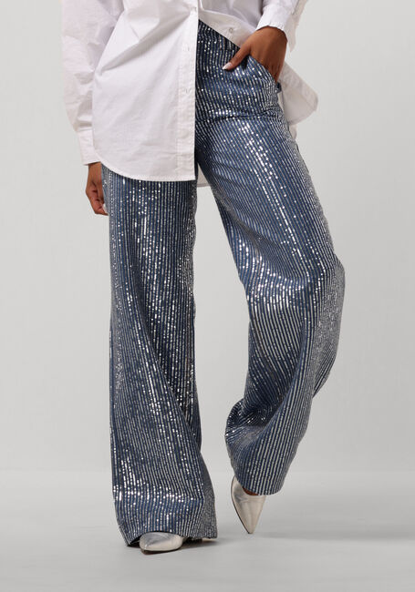 Blauwe CO'COUTURE Straight leg jeans SEQUIN DENIM PANT - large