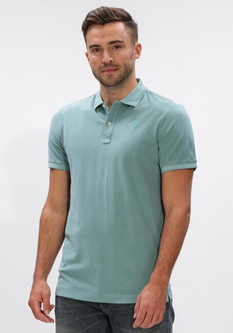 Blauwe G-STAR RAW Polo DUNDA OVERDYED SLIM POLO S\S - large