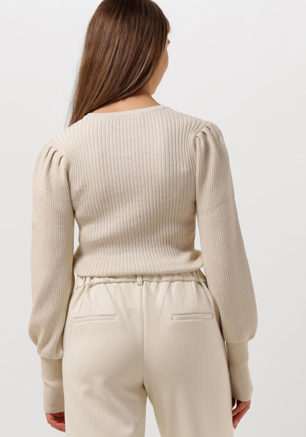 NUKUS Dames Truien & Vesten Mullberry Pullover Lurex Beige