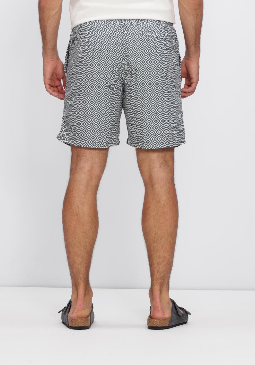 Groene SHIWI Zwembroeken MIKE SWIM SHORTS 7 INCH GEO SQUARE - large