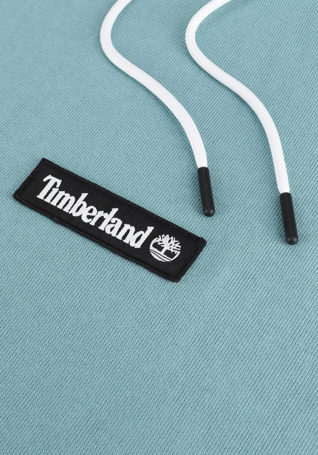 Lichtblauwe TIMBERLAND Sweater PU MIXED MEDIA HOODIE - large