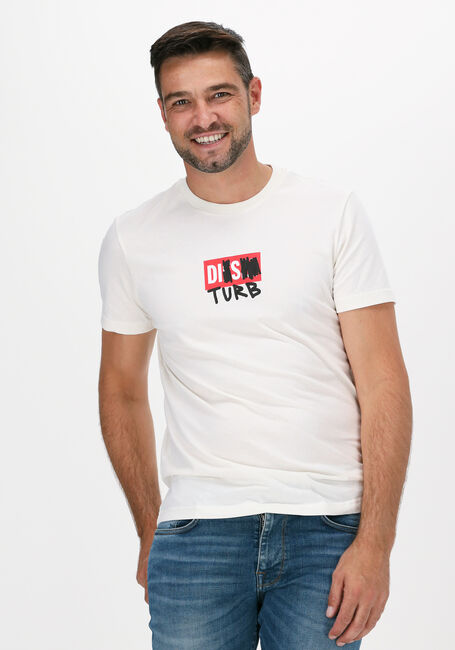 Gebroken wit DIESEL T-shirt T-DIEGOS-B10 - large
