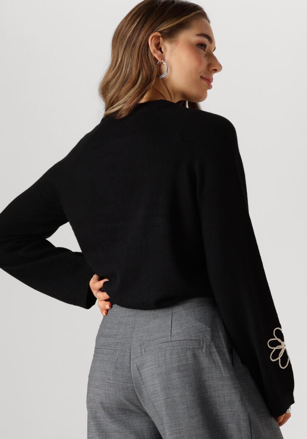 OBJECT Dames Truien & Vesten Objlaney Rubin Ls Pullover E Div Zwart