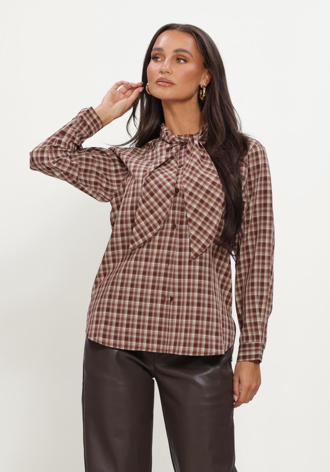 Bruine YDENCE Blouses BLOUSE CHARLIZE - large