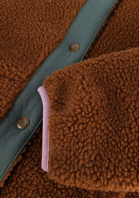 Bruine AO76 Teddy jas MACHU COAT - large