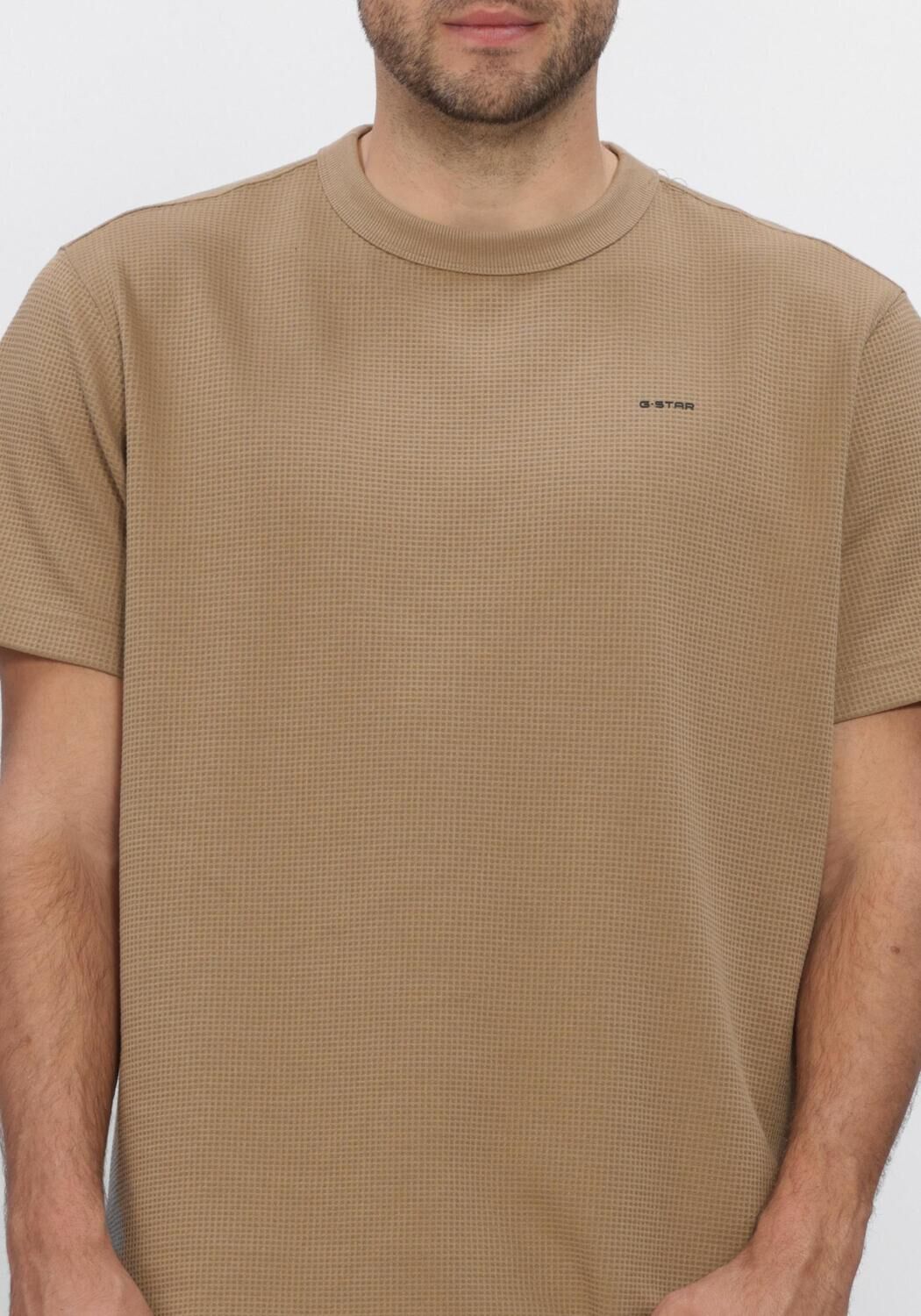 Khaki G-STAR RAW T-shirt TRUE REGULAR STRUCTURED R T - large