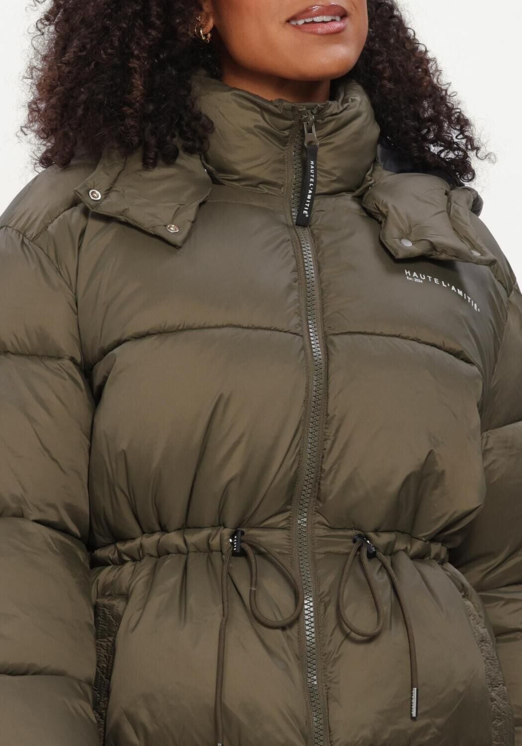 HAUTE L'AMITIÉ Haute L'Amitié Dames Jassen Climb Puffer Jacket Groen