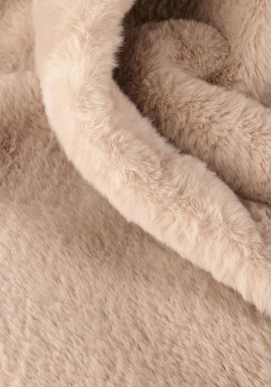 Ecru MOSCOW Faux fur jas 08-08-NADJANA-1 - large