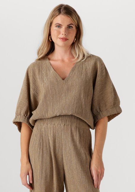 Goudkleurig BY-BAR Top MABEL LUREX BLOUSE - large