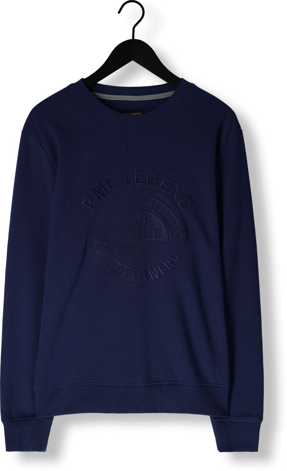 PME LEGEND Heren Truien & Vesten Crewneck Pique Double Face Sweat Donkerblauw