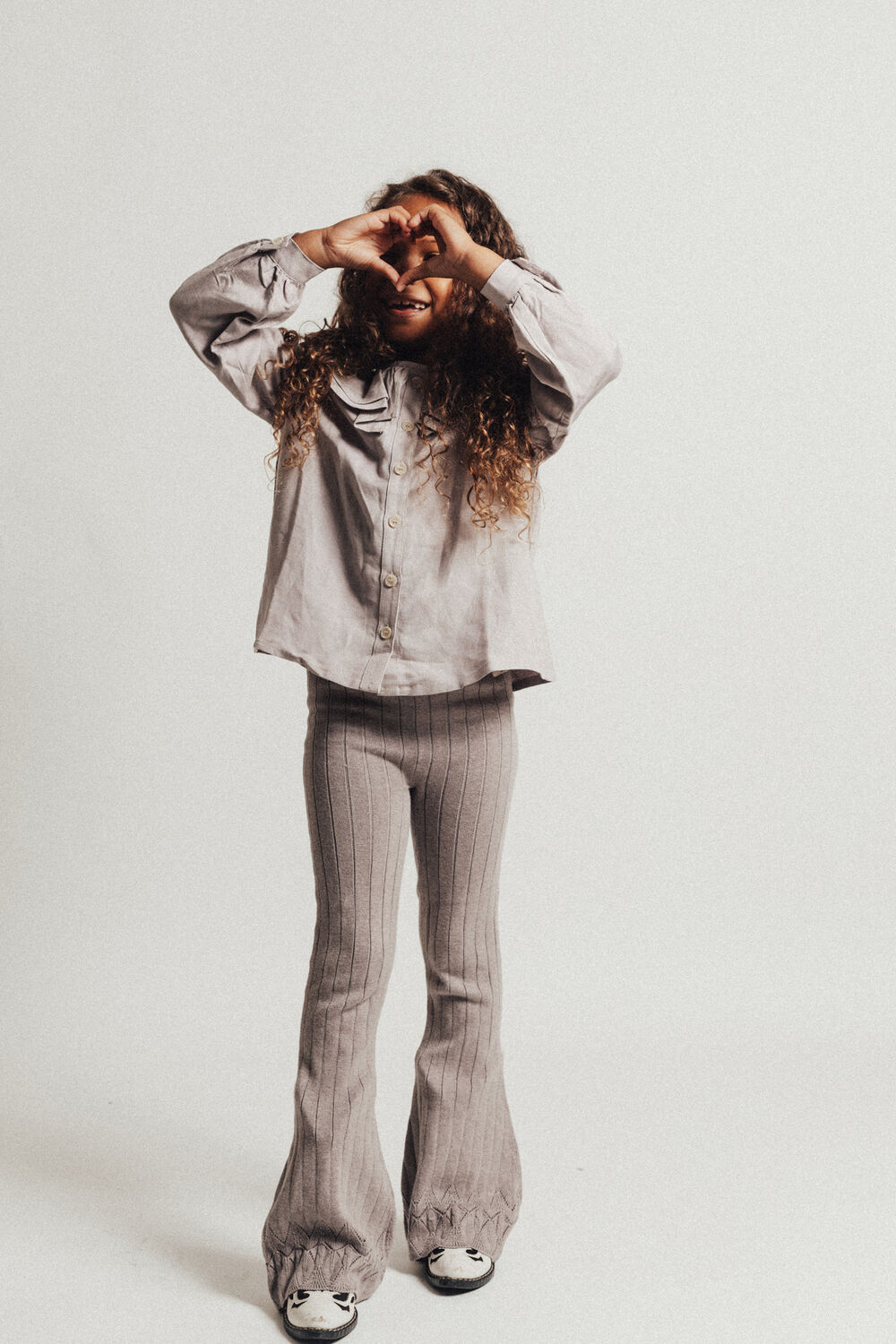 Lila BAJE STUDIO Flared broek MARY PANTS - large