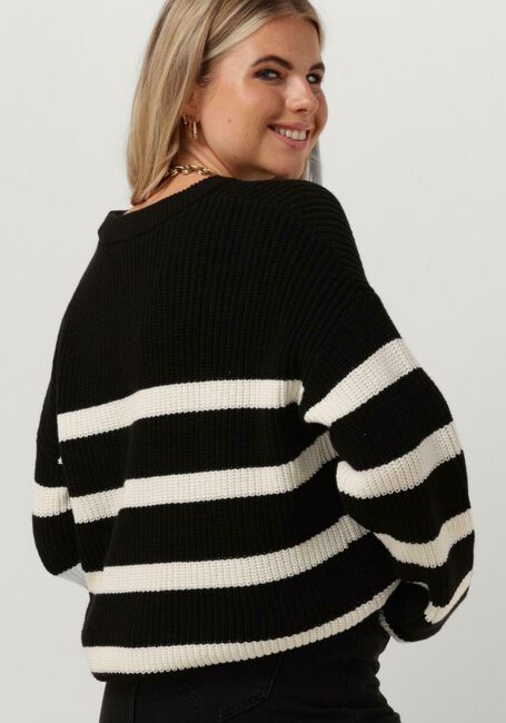 Zwarte SELECTED FEMME Trui SLFBLOOMIE LS KNIT O-NECK - large