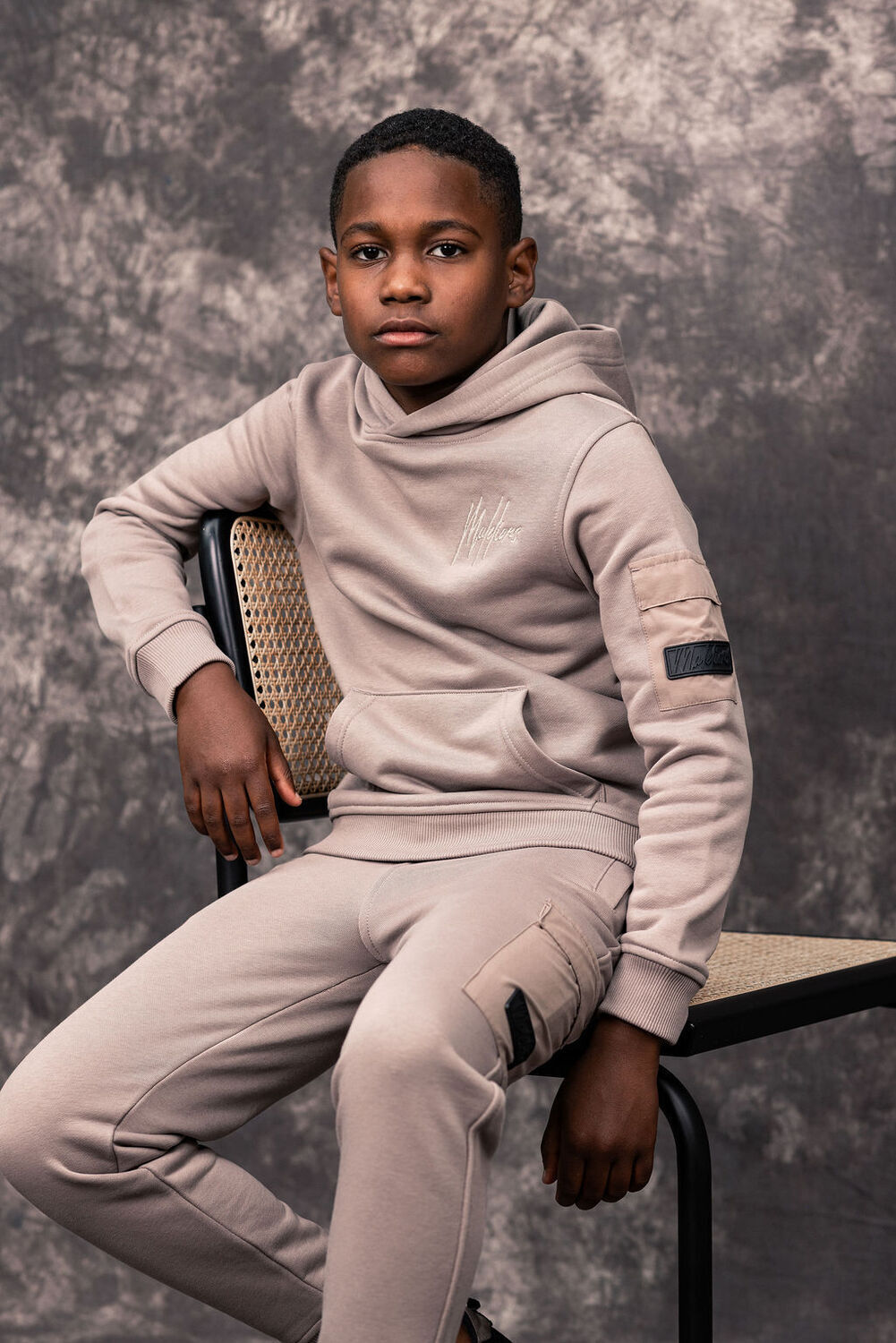 Taupe MALELIONS Sweater POCKET HOODIE - large