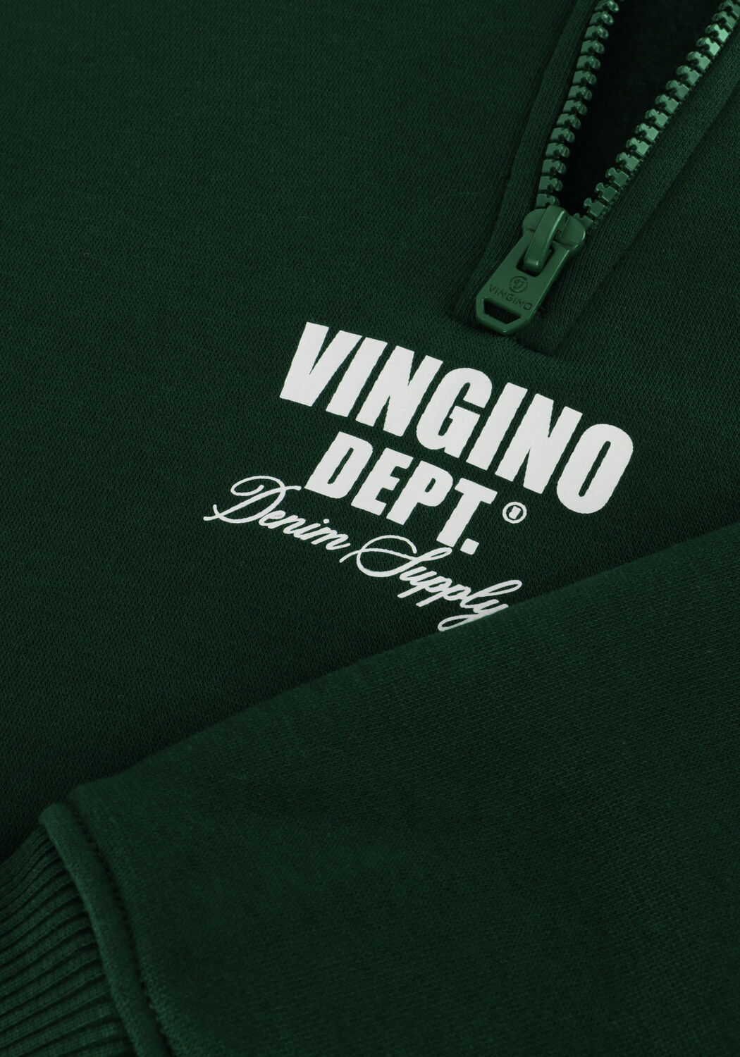 VINGINO Jongens Truien & Vesten Basic-half Zip Donkergroen