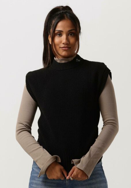 Zwarte CALVIN KLEIN Spencer CK CHUNKY VEST - large