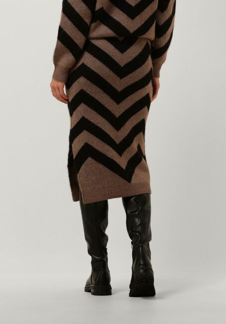 Bruine Y.A.S. Midirok YASKAVALLI HW MIDI KNIT SKIRT S. - large